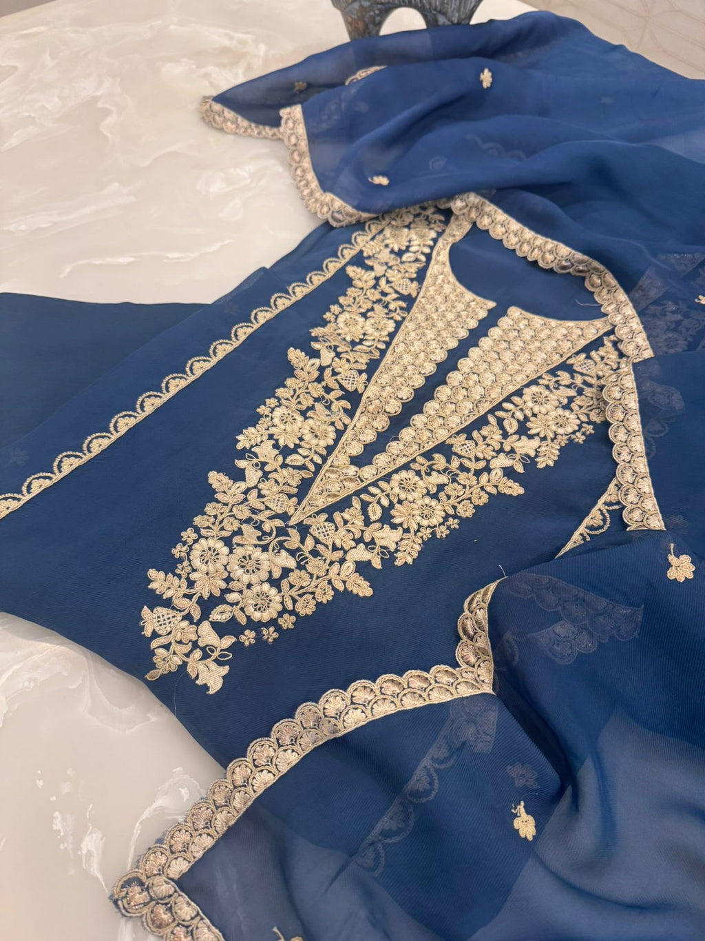 Embroidered Georgette Outfit