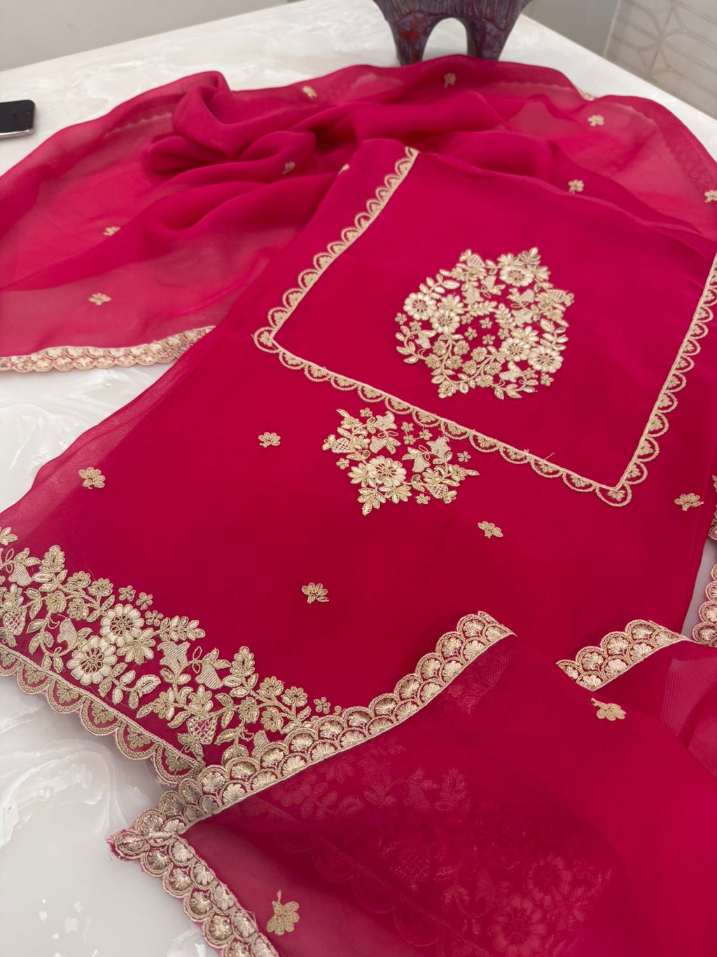 Embroidered Georgette Outfit