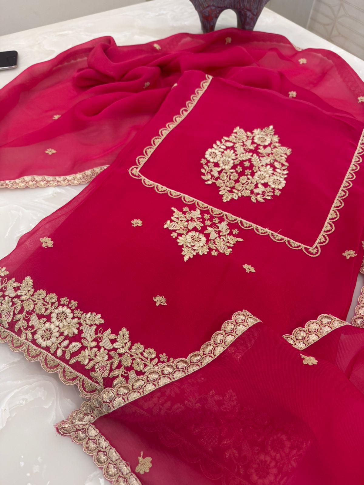 Embroidered Georgette Outfit