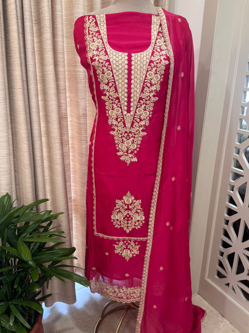 Embroidered Georgette Outfit