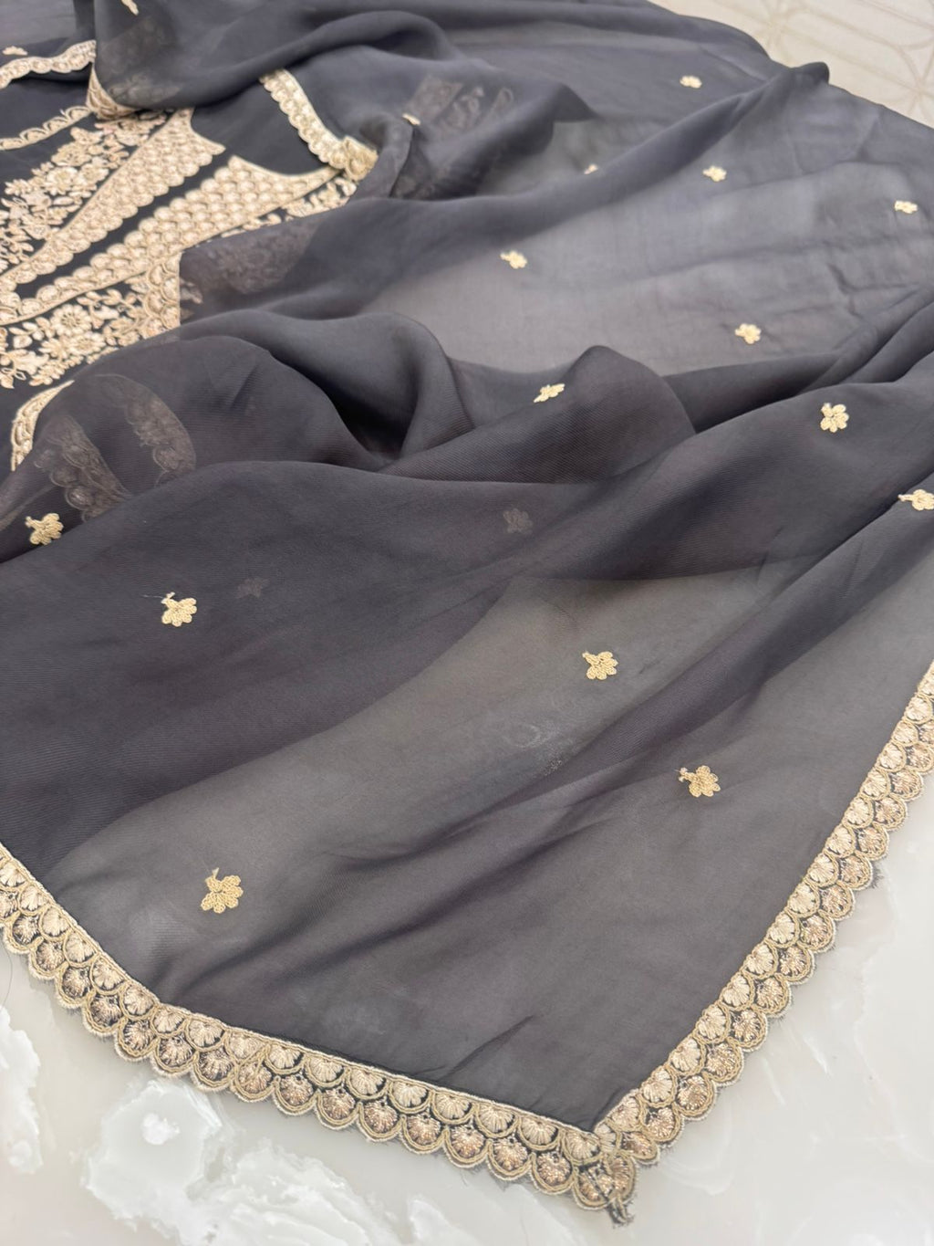 Embroidered Georgette Outfit