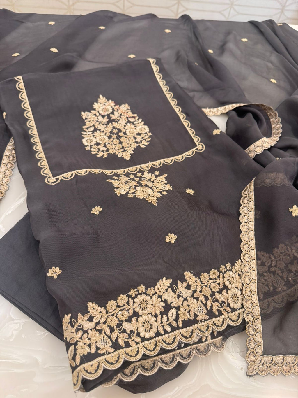 Embroidered Georgette Outfit