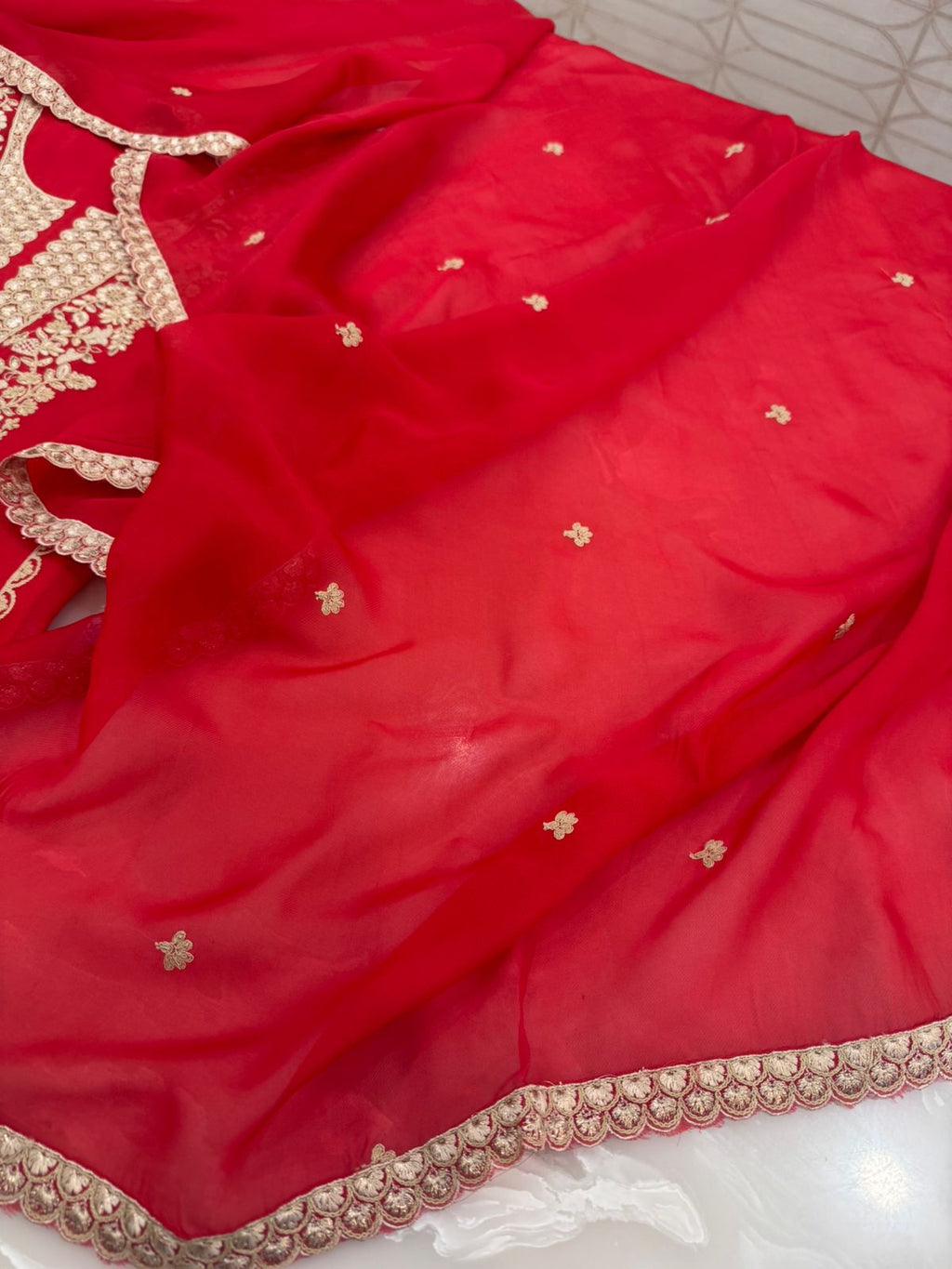 Embroidered Georgette Outfit