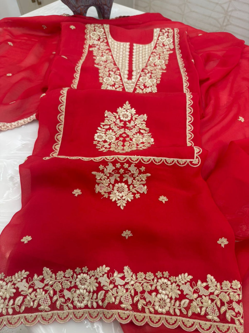 Embroidered Georgette Outfit
