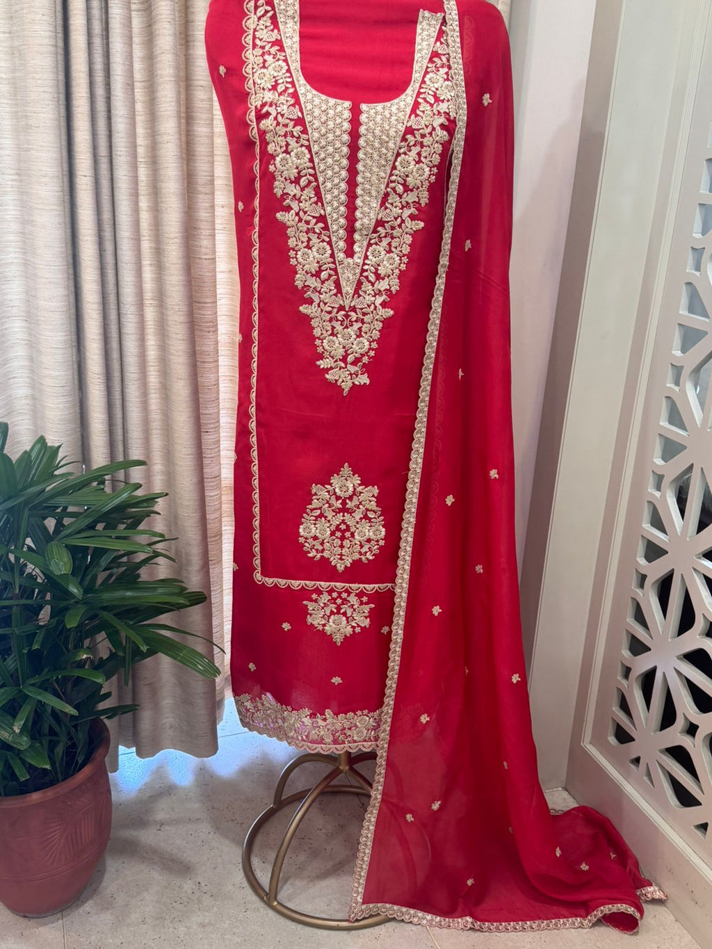 Embroidered Georgette Outfit