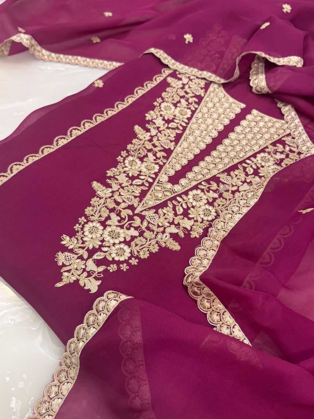 Embroidered Georgette Outfit