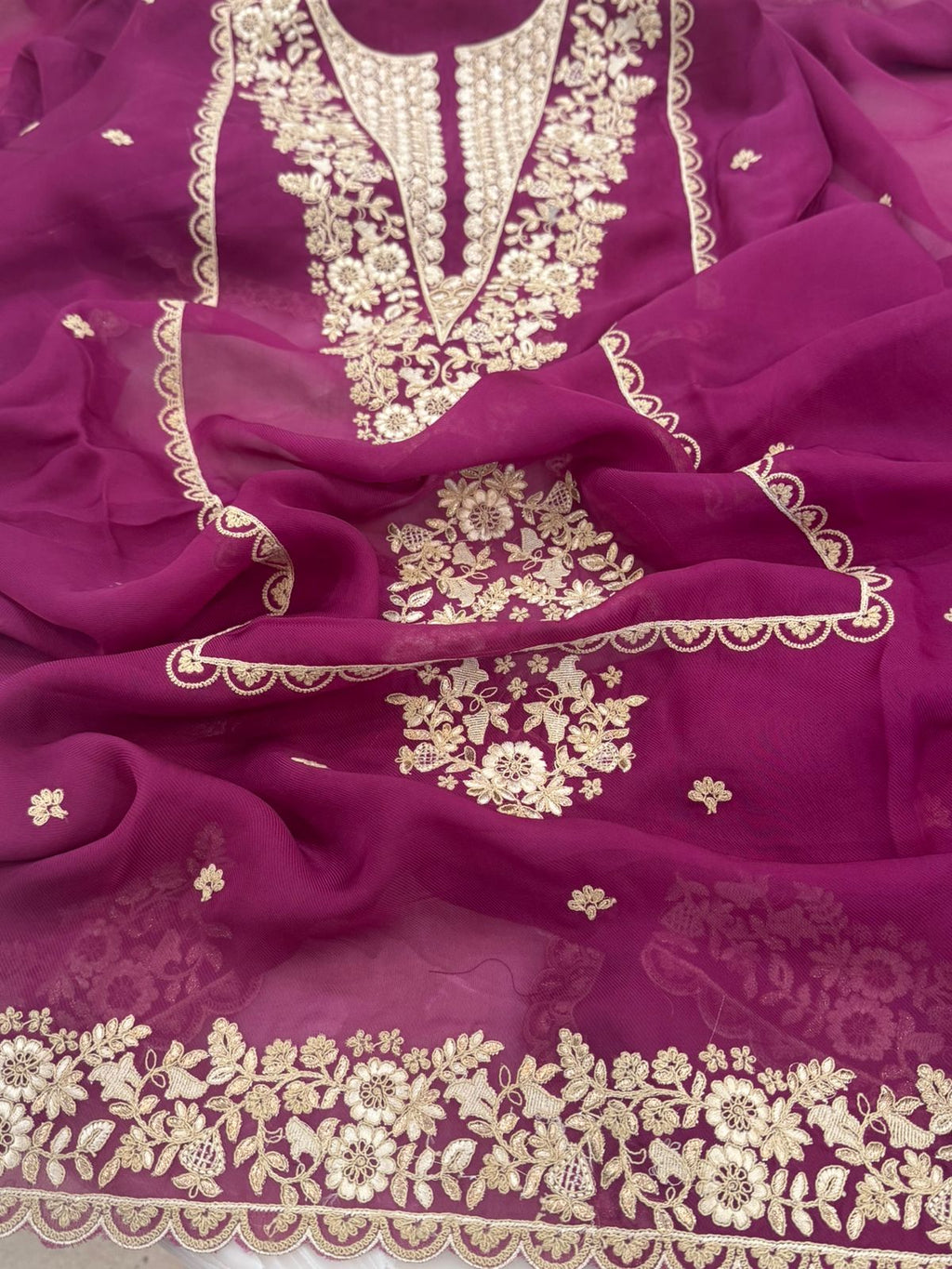 Embroidered Georgette Outfit