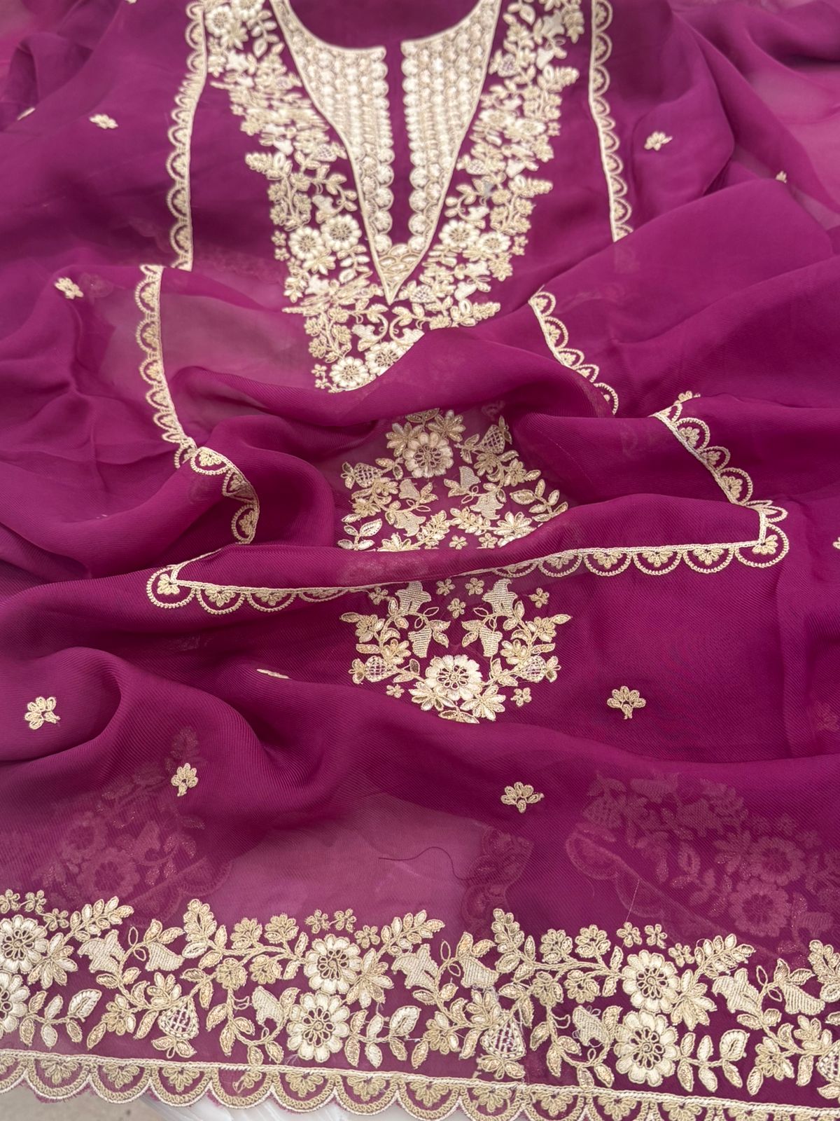 Embroidered Georgette Outfit
