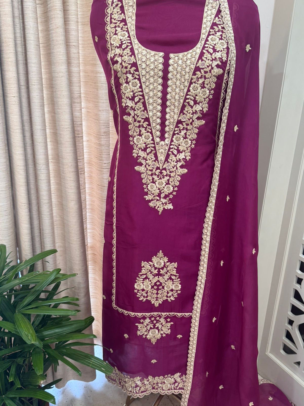 Embroidered Georgette Outfit
