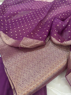 Pure Mul Chanderi Banarsi Woven Suit Set – Festive Collection