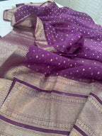 Pure Mul Chanderi Banarsi Woven Suit Set – Festive Collection