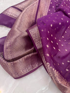 Pure Mul Chanderi Banarsi Woven Suit Set – Festive Collection