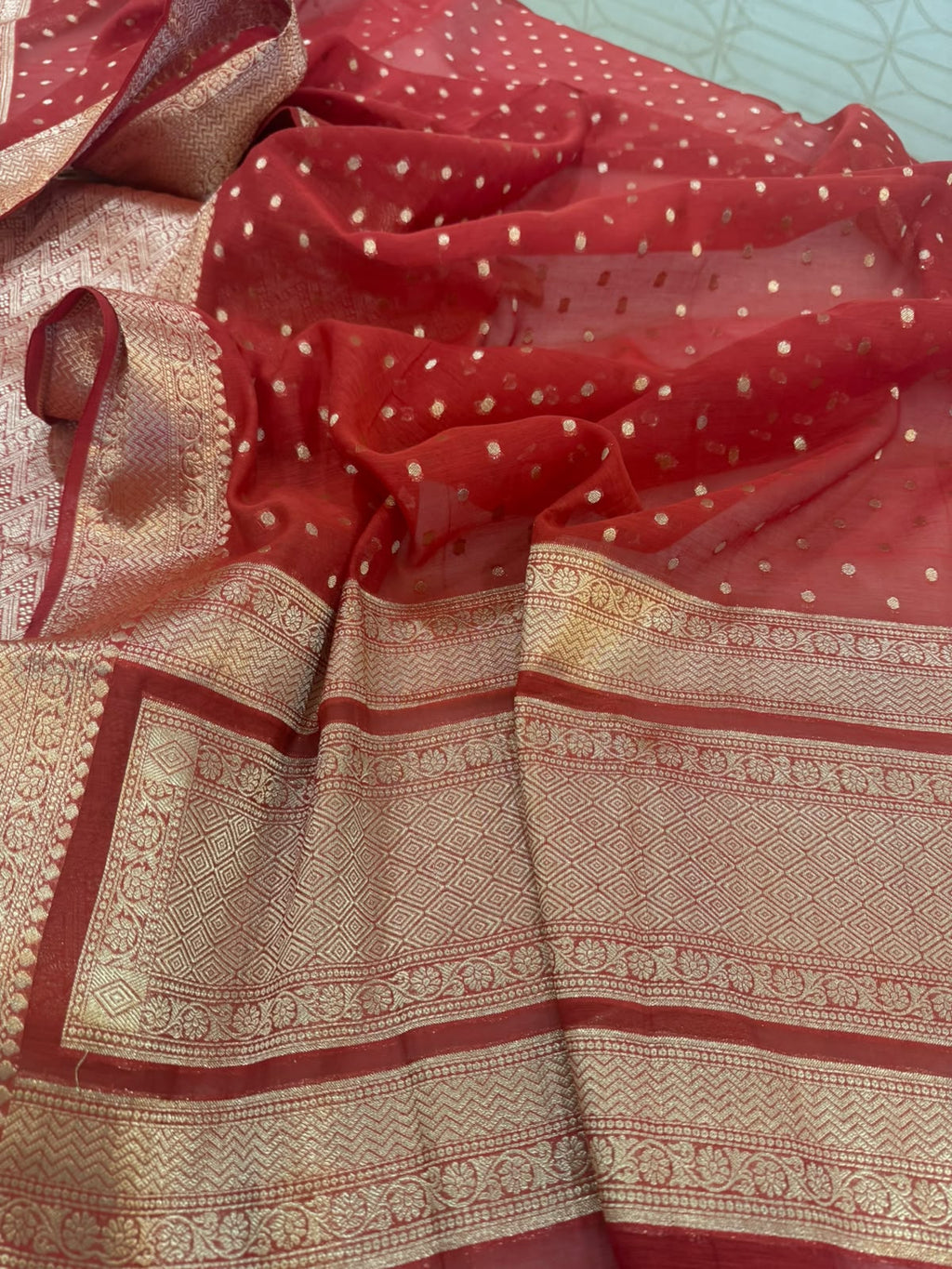 Pure Mul Chanderi Banarsi Woven Suit Set – Festive Collection