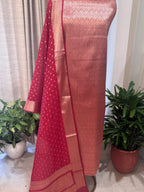 Pure Mul Chanderi Banarsi Woven Suit Set – Festive Collection