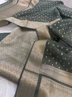 Pure Mul Chanderi Banarsi Woven Suit Set – Festive Collection