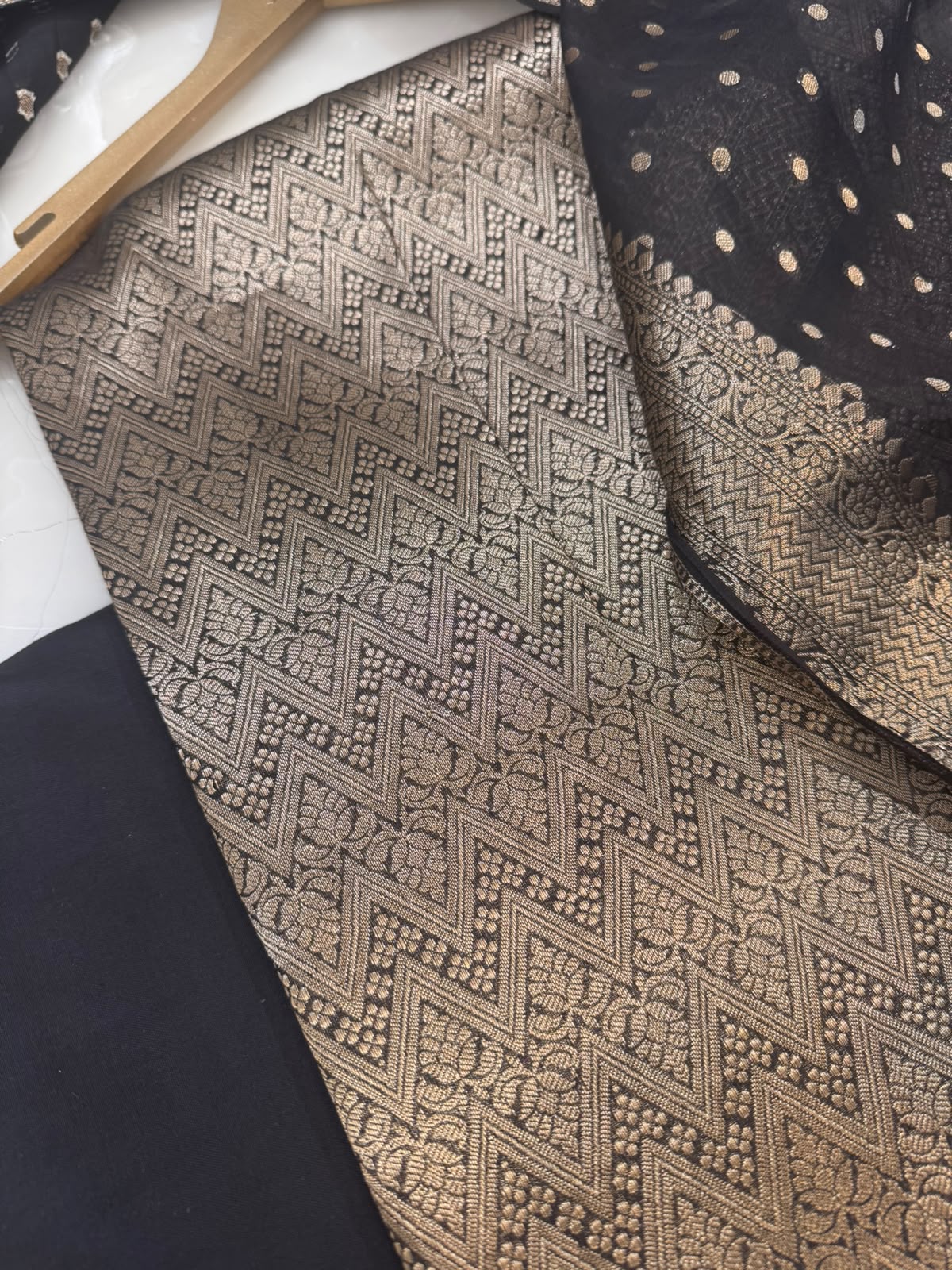 Pure Mul Chanderi Banarsi Woven Suit Set – Festive Collection