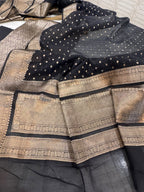 Pure Mul Chanderi Banarsi Woven Suit Set – Festive Collection