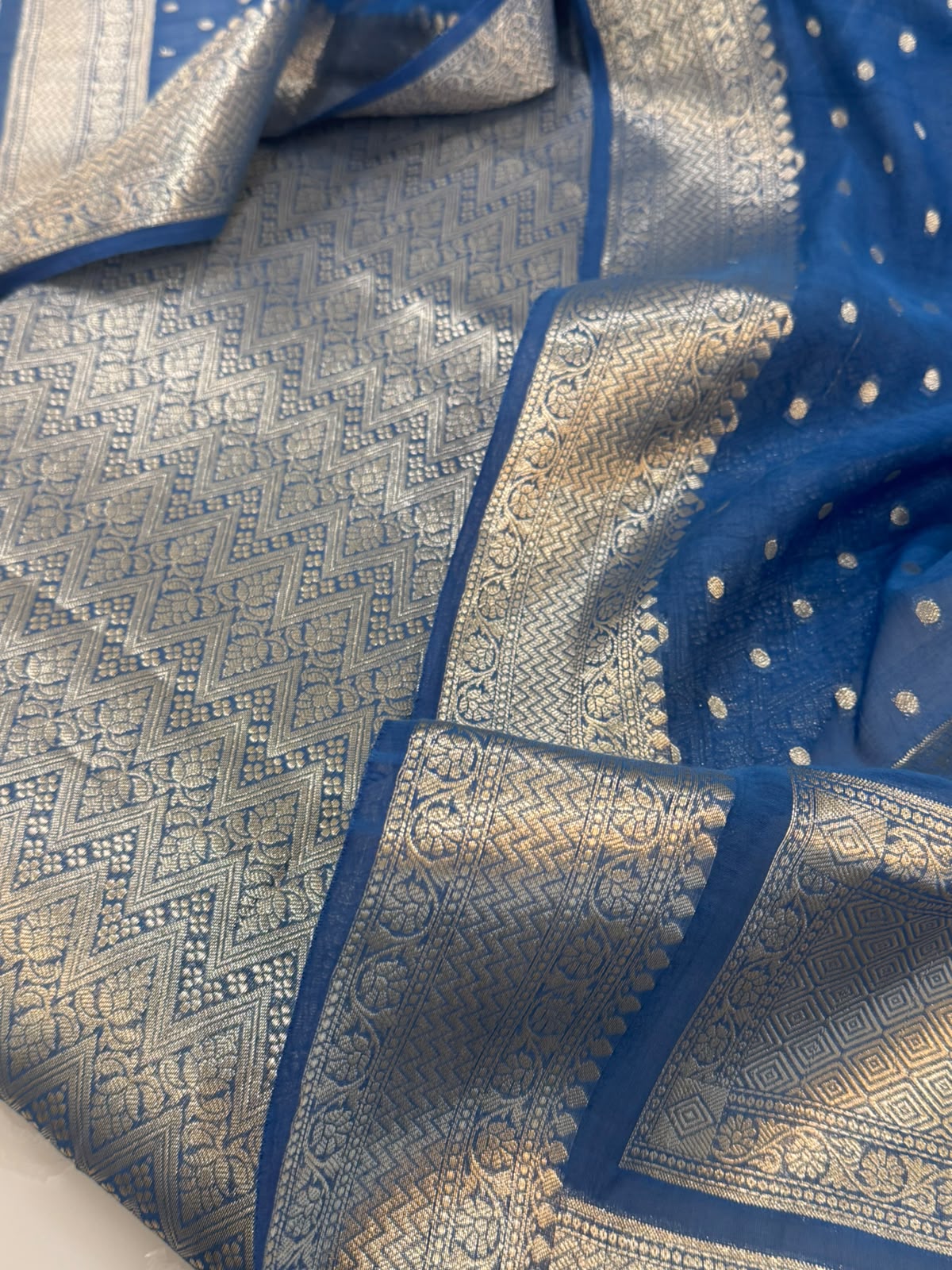 Pure Mul Chanderi Banarsi Woven Suit Set – Festive Collection
