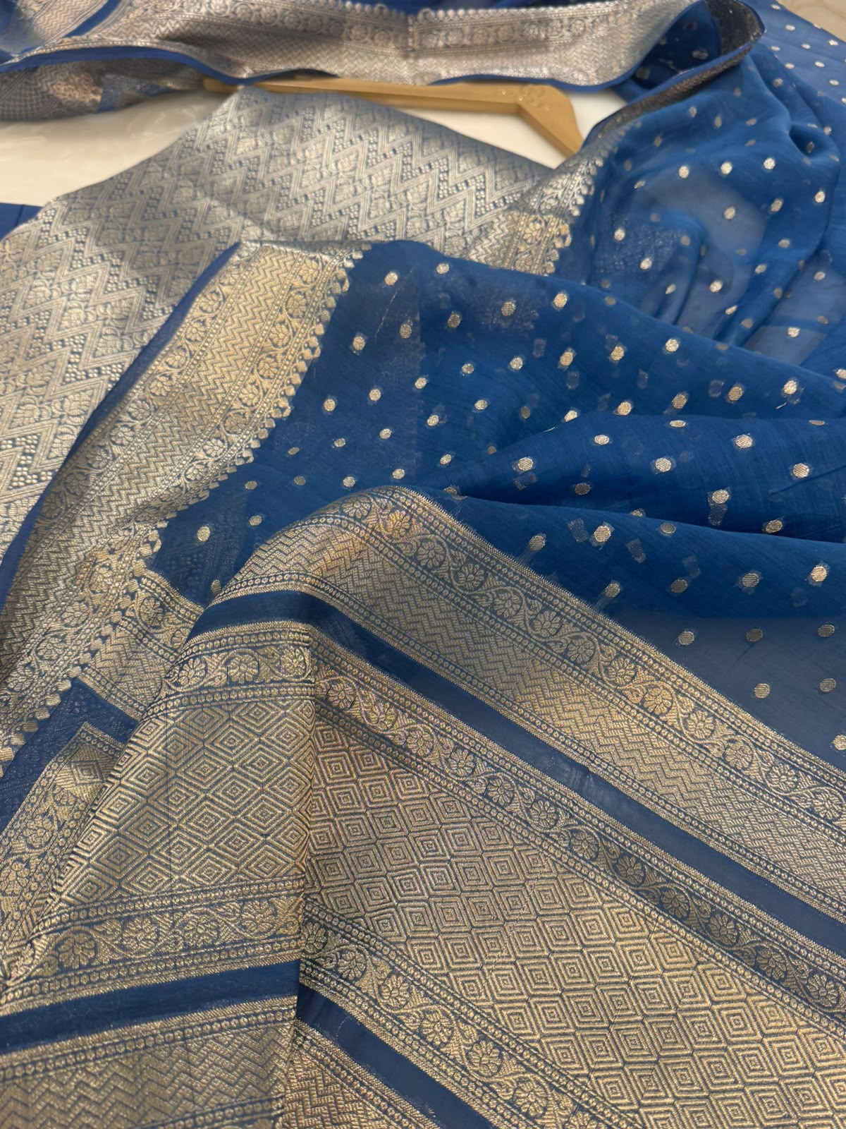 Pure Mul Chanderi Banarsi Woven Suit Set – Festive Collection
