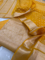 Pure Mul Chanderi Banarsi Woven Suit Set – Festive Collection