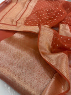Pure Mul Chanderi Banarsi Woven Suit Set – Festive Collection