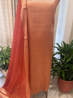 Pure Mul Chanderi Banarsi Woven Suit Set – Festive Collection