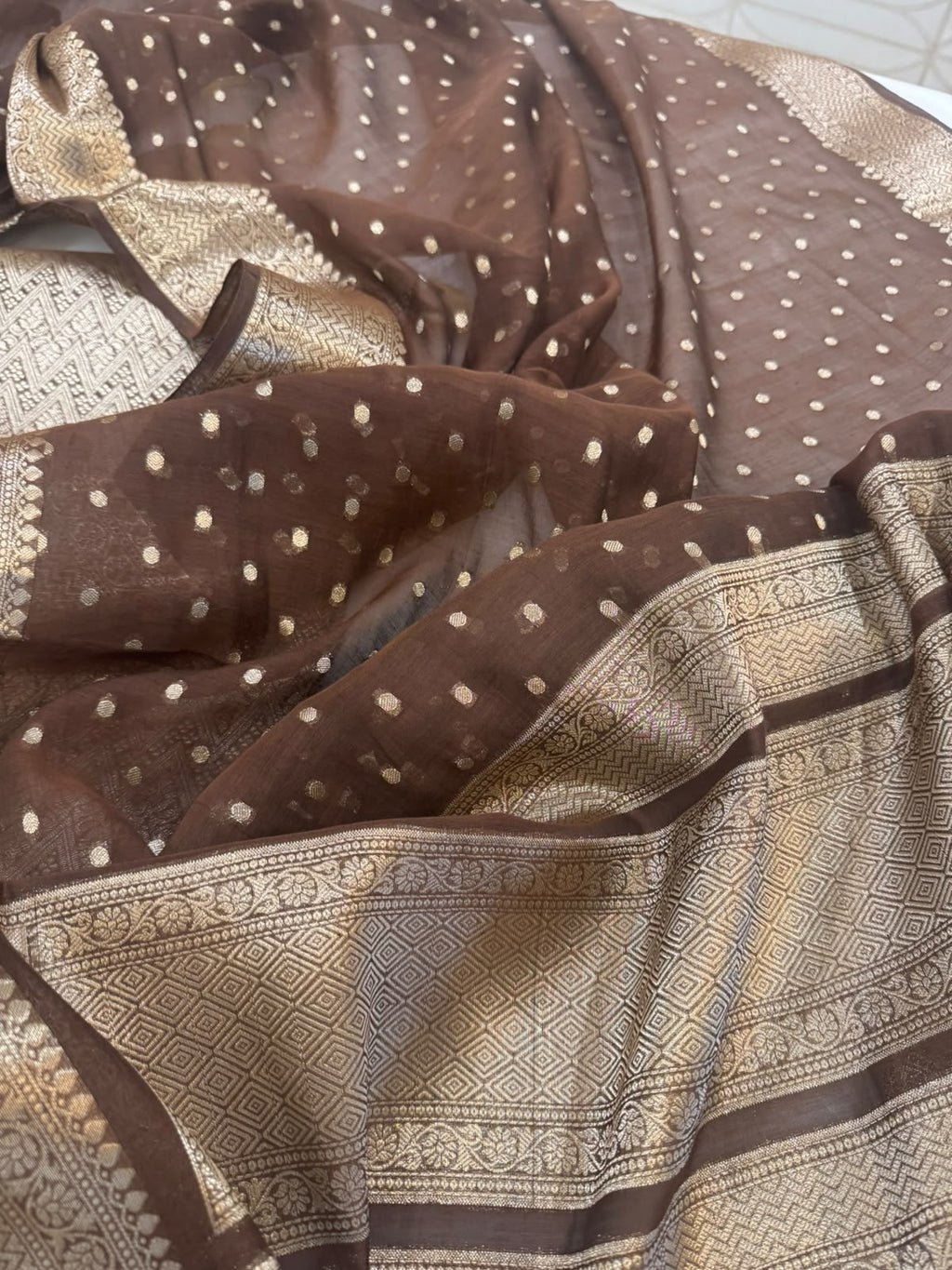 Pure Mul Chanderi Banarsi Woven Suit Set – Festive Collection