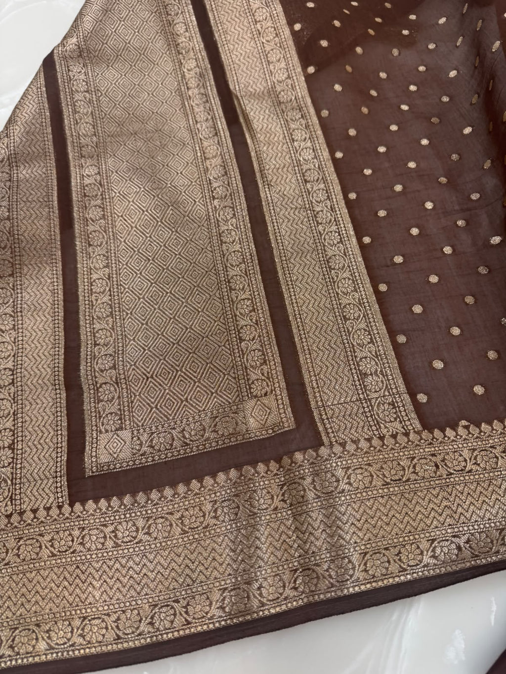 Pure Mul Chanderi Banarsi Woven Suit Set – Festive Collection