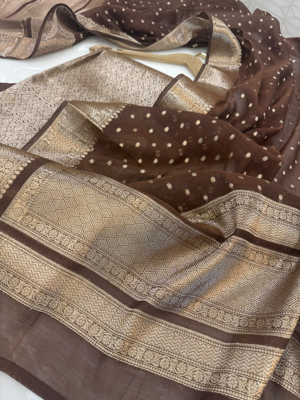 Pure Mul Chanderi Banarsi Woven Suit Set – Festive Collection