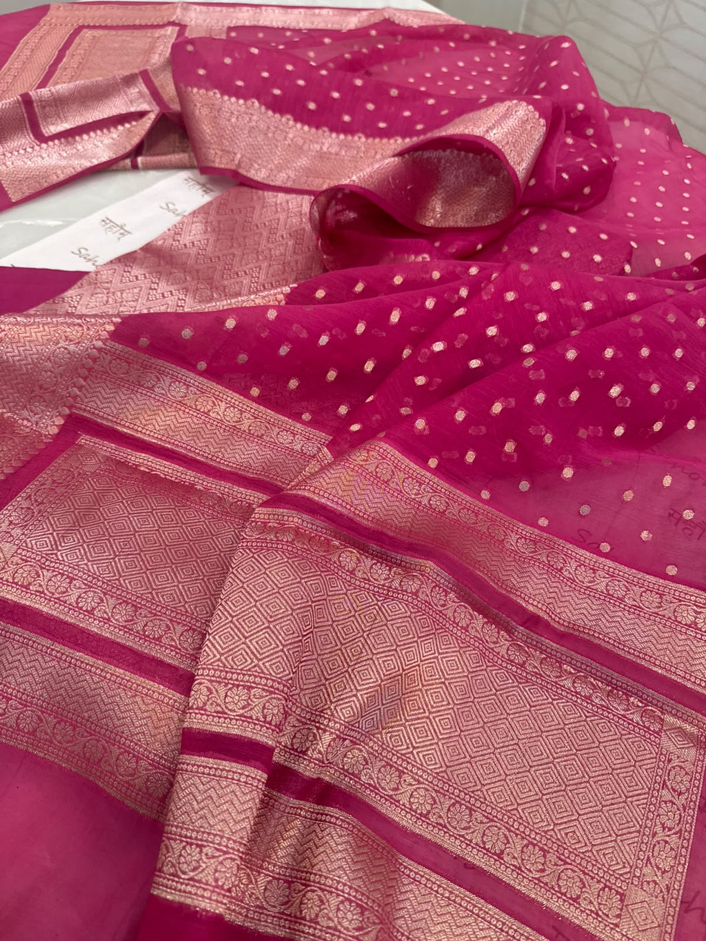 Pure Mul Chanderi Banarsi Woven Suit Set – Festive Collection