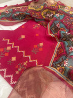 Pure Mulchanderi Banjara Embroidery Kurta Set