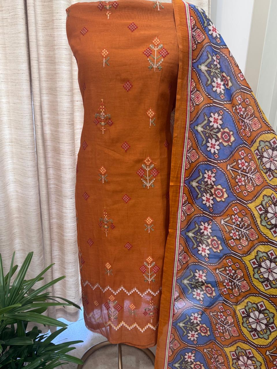 Pure Mulchanderi Banjara Embroidery Kurta Set