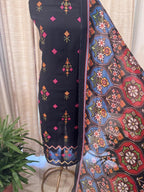 Pure Mulchanderi Banjara Embroidery Kurta Set