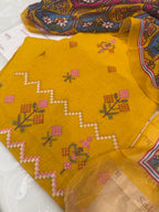 Pure Mulchanderi Banjara Embroidery Kurta Set