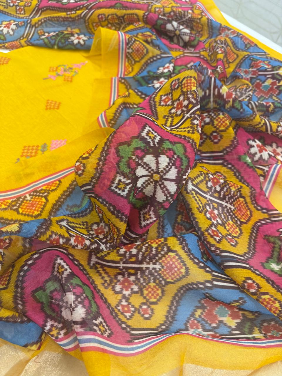 Pure Mulchanderi Banjara Embroidery Kurta Set