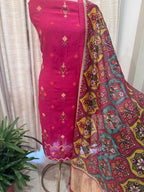 Pure Mulchanderi Banjara Embroidery Kurta Set