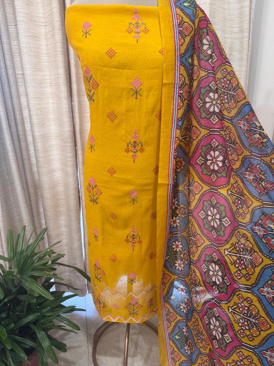 Pure Mulchanderi Banjara Embroidery Kurta Set
