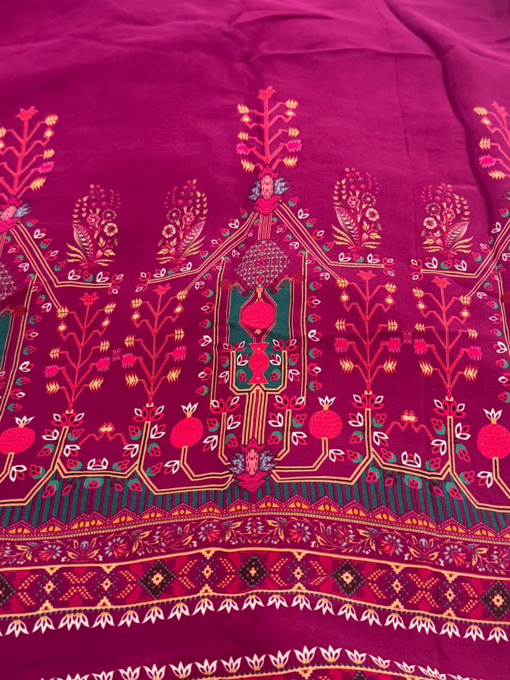 Digital Printed Crepe Kurta Set with Georgette Dupatta