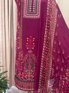 Digital Printed Crepe Kurta Set with Georgette Dupatta