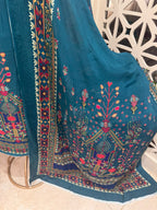 Digital Printed Crepe Kurta Set with Georgette Dupatta