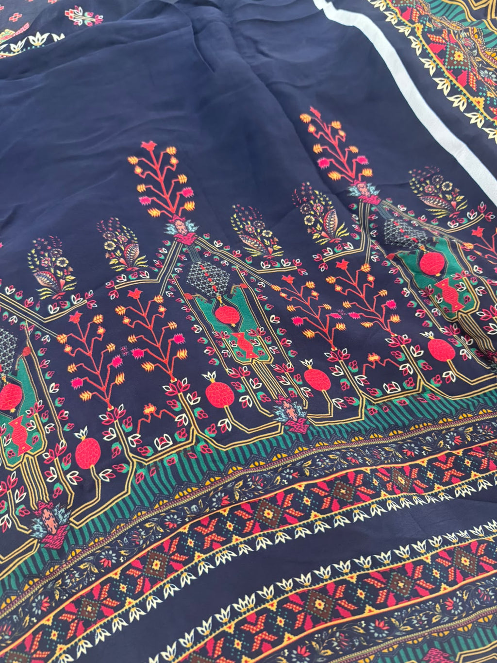 Digital Printed Crepe Kurta Set with Georgette Dupatta