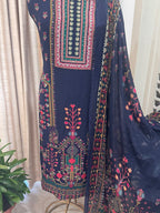 Digital Printed Crepe Kurta Set with Georgette Dupatta