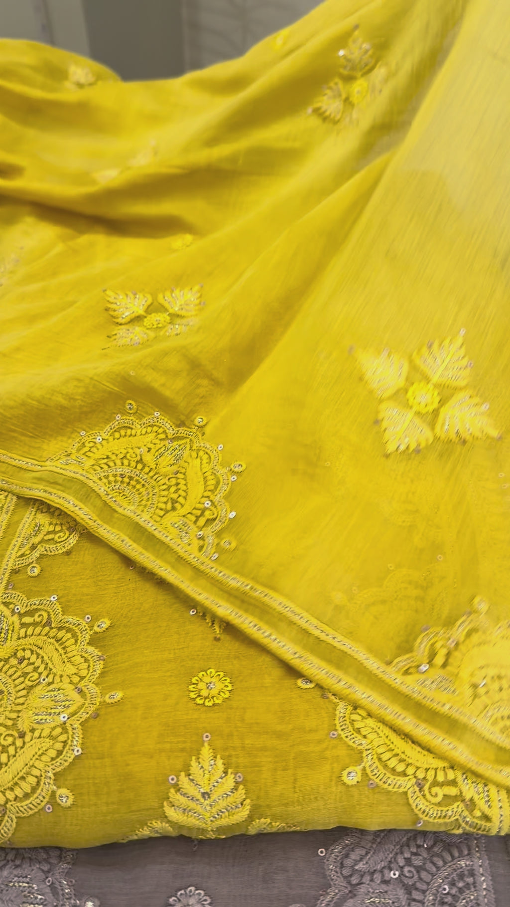 Pure Mul Chanderi Self Embroidered Kurta Dupatta Set