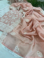 Kota Doria Thread Embroidered Suit Set